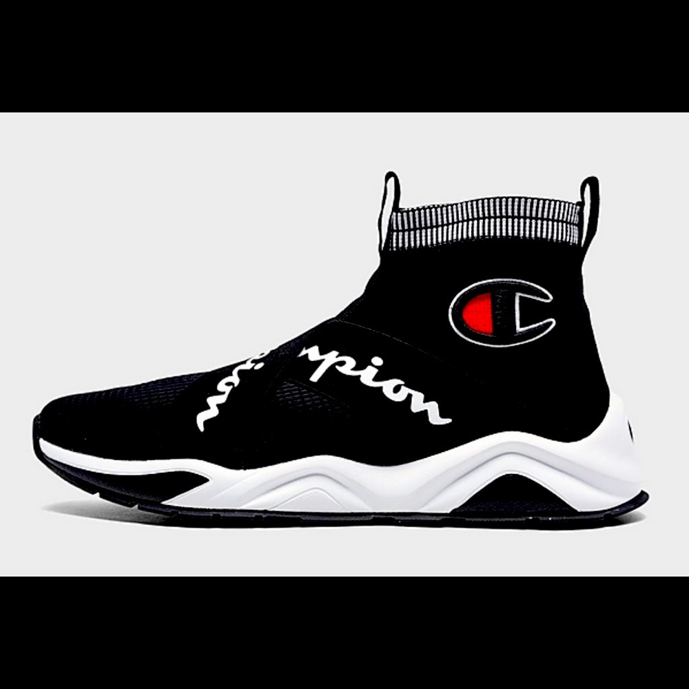 11/5 champion sneakers worn once i dont really like them they are not my style